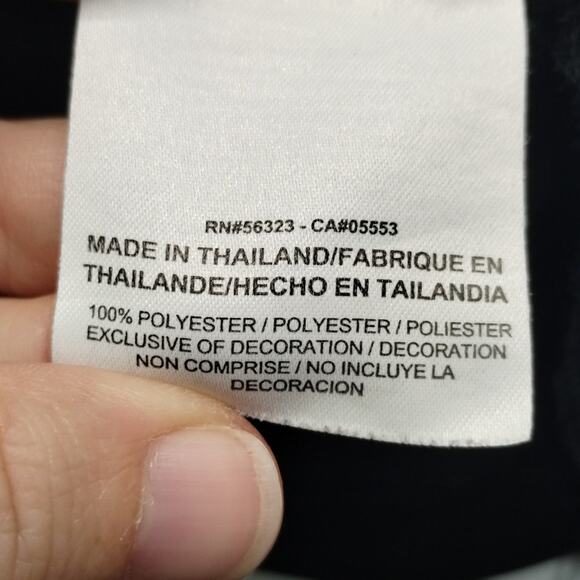 Nike Golf Mens Size Large Tour Performance Dri-Fit Black Short Sleeve Polo Shirt - Picture 5 of 5